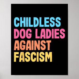 Dog Ladys Against Faschism Kamala Harris Poster