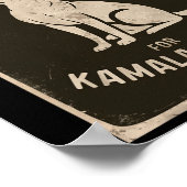 Dog Ladys für Kamala Harris Poster (Ecke)