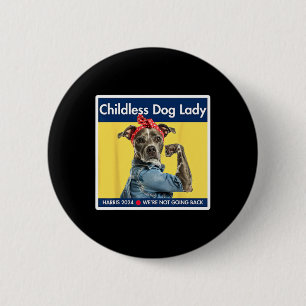 Dog Ladys Kamala Harris 2024 Präsident Button