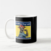 Dog Ladys Kamala Harris 2024 Präsident Kaffeetasse (Links)