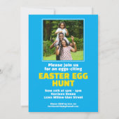 Dog Laying on Easter Eggs Einladung (Rückseite)