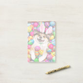 Dog Laying on Easter Eggs Post-it Klebezettel (Auf Schreibtisch)