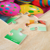 Dog Laying on Easter Eggs Puzzle (Seite)