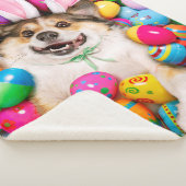 Dog Laying on Easter Eggs Sherpadecke (3/4)