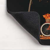 Dog Leaf Fall Autumn Cycling Fun Dachshund Lover Mousepad (Ecke)