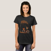 Dog Leaf Fall Autumn Cycling Funny Labrador retrie T-Shirt (Vorne ganz)