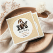 Dog Let's Pawty Birthday Serviette