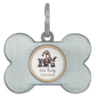 Dog Let's Pawty Birthday Tiermarke