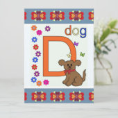 Dog Letter D (Stehend Vorderseite)