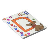 Dog Letter D Notizblock (angewinkelt)