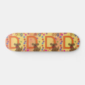 Dog Letter D Skateboard (Horizontal)