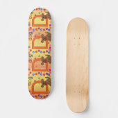 Dog Letter D Skateboard (Vorderseite)