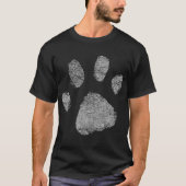 Dog Liebhaber Dog Paw Print Dog Mama Vater T-Shirt (Vorderseite)