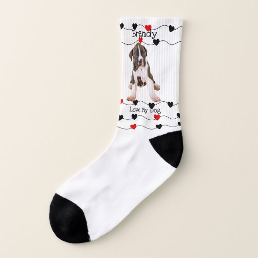 Dog Liebhaber Geschenke - Fun Boxer Dog Socken (Links - Außen)