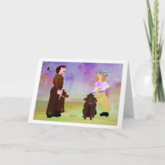 Dog liebt LeeMarie's kreatives Design Karte (Vorderseite)