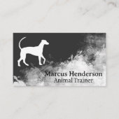 Dog Logo | Background Texture Visitenkarte (Vorderseite)