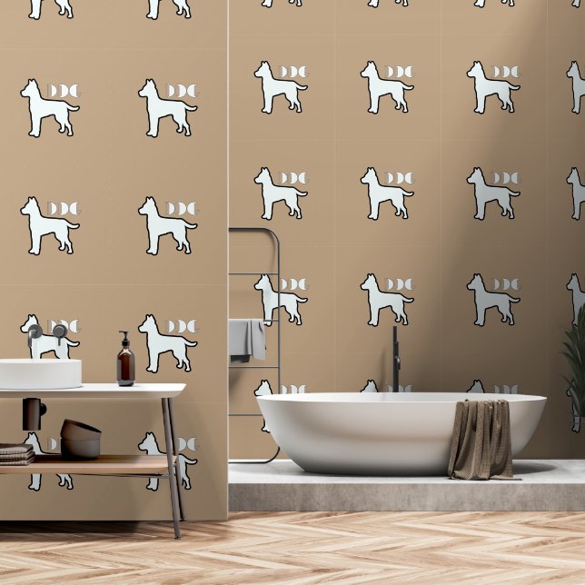 DOG-Logo-Kaffee Tapete (Badezimmer)