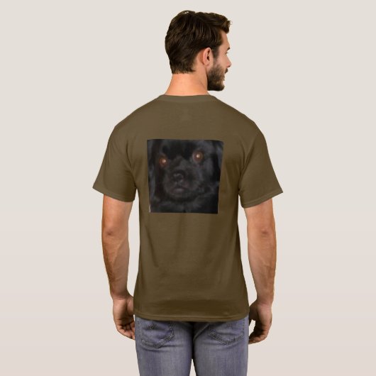 Dog Looking at You T-Shirt (Schwarz voll)