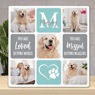 Dog Loss Hundeschein für Haustiere Moderne Stilvol Fotoplatte