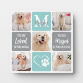 Dog Loss Hundeschein für Haustiere Moderne Stilvol Fotoplatte (Vorderseite)