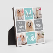 Dog Loss Hundeschein für Haustiere Moderne Stilvol Fotoplatte (Vorderseite)