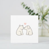 Dog Love Flat Card (Stehend Vorderseite)