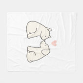 Dog Love Fleecedecke (Vorderseite (Horizontal))