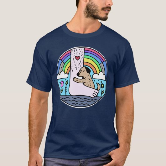 Dog Love Leg T-Shirt (Vorderseite)