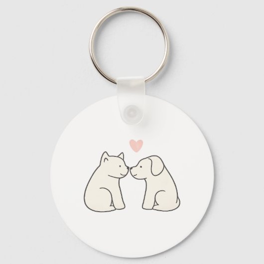 Dog Love Schlüsselanhänger (Vorderseite)