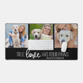Dog Lover 4 Foto Collage Personalisierte Liebe Schreibtischunterlage (Tastatur & Maus)