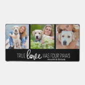 Dog Lover 4 Foto Collage Personalisierte Liebe Schreibtischunterlage (Vorderseite)