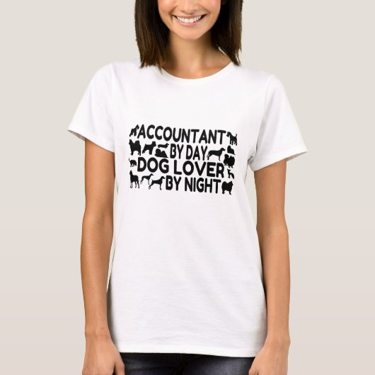 Dog Lover Accountant T-Shirt (Vorderseite)