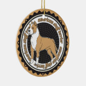 Dog Lover American Staffordshire Terrier Keramikornament (Rechts)