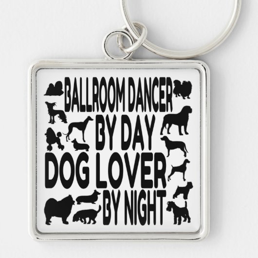 Dog Lover Ballroom Dancer Schlüsselanhänger (Vorne)