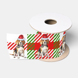 Dog Lover Beagle Rotes Grün Karierte Weihnachten Satinband