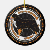 Dog Lover Bernese Mountain Dog Keramik Ornament (Hinten)