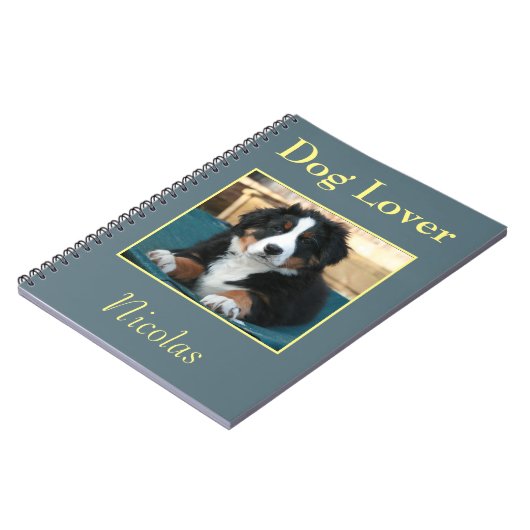 Dog Lover Bernese Notizblock (Linke Seite)