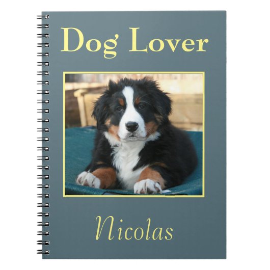 Dog Lover Bernese Notizblock (Vorderseite)