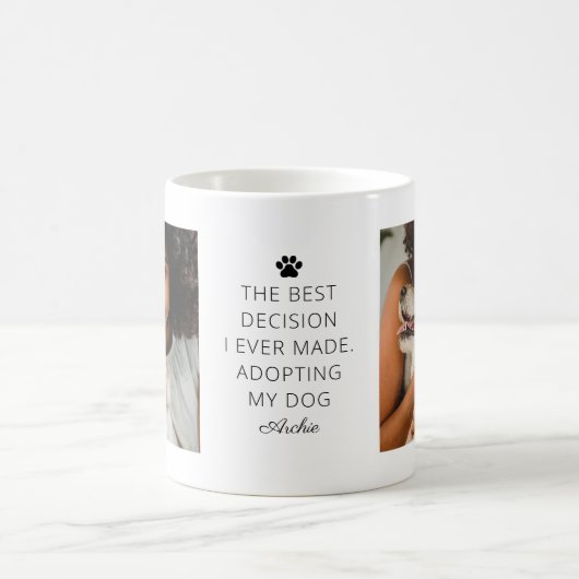 Dog Lover Beste Entscheidung je Niedliches Sprichw Kaffeetasse (Mittel)