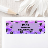 Dog Lover Blau Lila Abstrakte Puppy Pfosten drucke (Insitu)