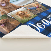 Dog Lover Blue Buffalo Kariert Custom Foto Collage Sherpadecke (3/4)