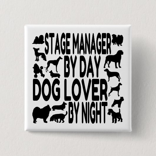 Dog Lover Bühne Manager Button (Vorderseite)