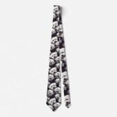 Dog Lover Canine Retro Custom Tie Krawatte (Vorderseite)
