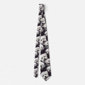 Dog Lover Canine Retro Custom Tie Krawatte (Rückseite)