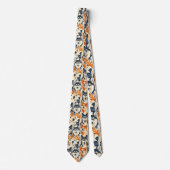 Dog Lover Canine Retro Custom Tie Krawatte (Vorderseite)
