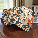 Dog Lover Canine Retro Custom Tie Krawatte<br><div class="desc">This unique tie is perfect for any dog lover! Featuring a stylish,  retro-inspired design,  this custom tie is sure to make a statement. It's a fantastic way to express your love for your furry friends and add a touch of personality to any outfit.</div>