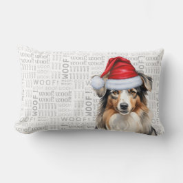Dog Lover Christmas Australian Shepherd Santa Lendenkissen