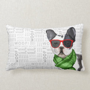 Dog Lover Christmas Boston Terrier Lendenkissen