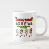 Dog Lover Christmas Family-Christmas crew dogs  Jumbo-Tasse (Rechts)