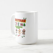 Dog Lover Christmas Family-Christmas crew dogs  Kaffeetasse (Vorderseite Links)
